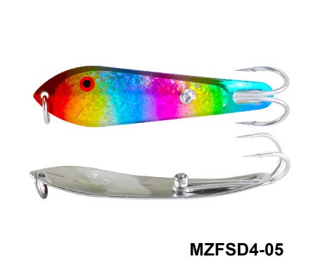 AQUA MARINE - Fishing Spoon with Double Hooks - (Size: 4)